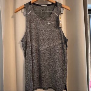 NWT Nike mens Heathered Gray running Tank Top